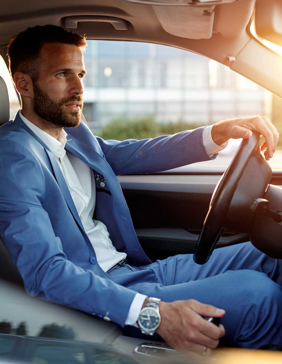 promo image for professional using a company car